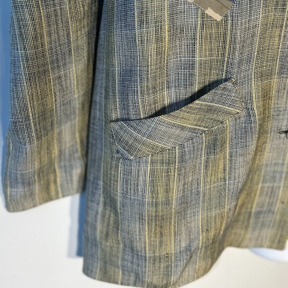 Canvasbacks SZ M Vintage Patchwork longline oversized blazer Artsy 80's Timeless - Picture 6 of 12